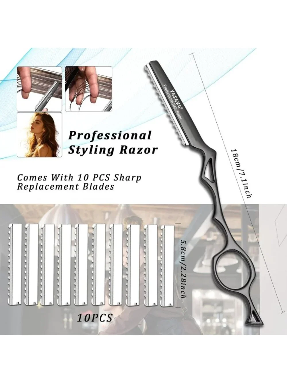 Precision Hair Cutting Razors 7.1